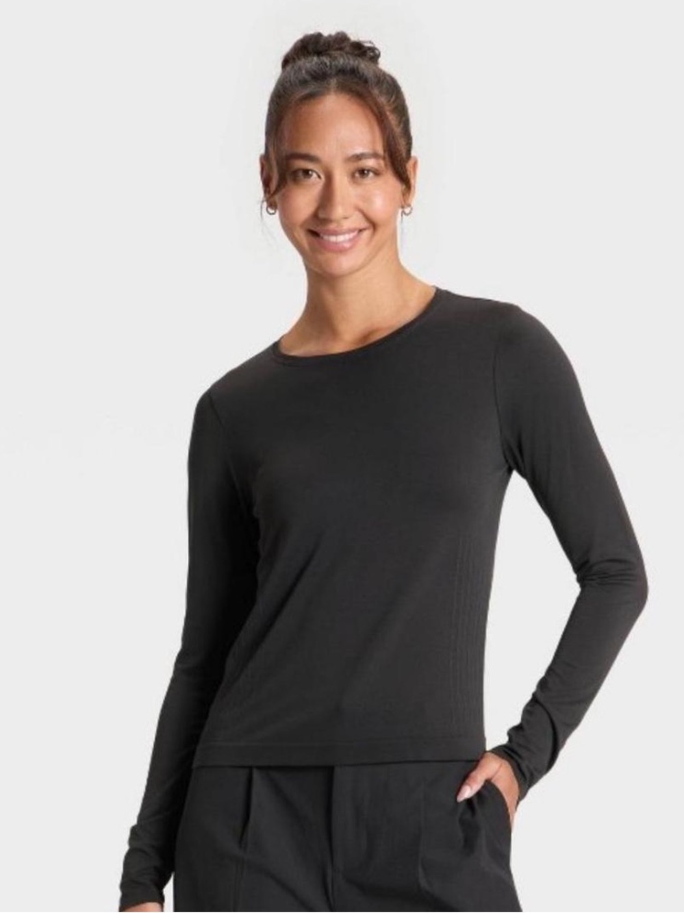 All In Motion Black Seamless top XSmall